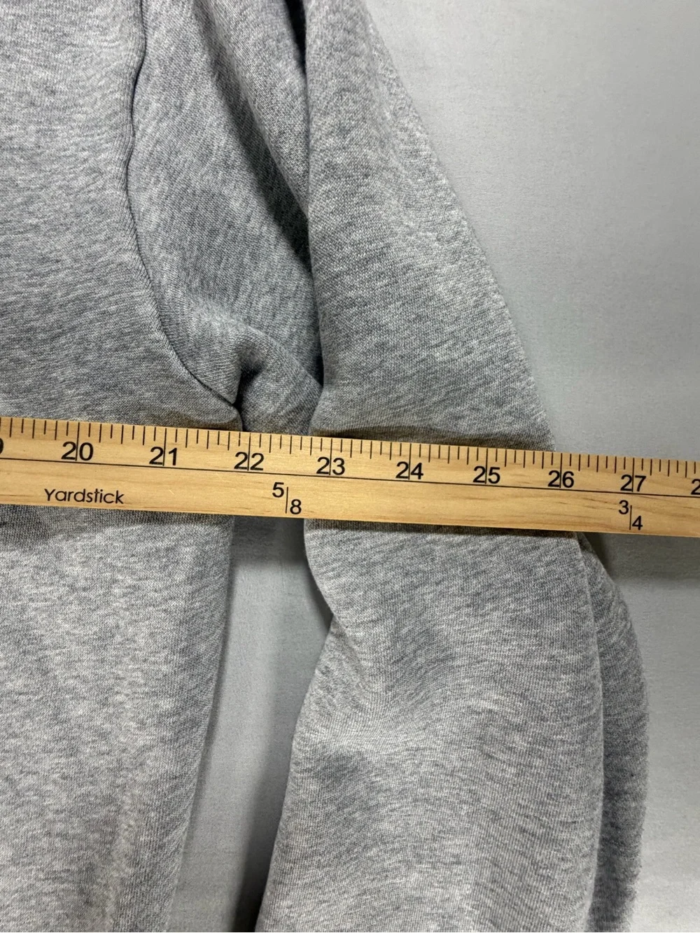 Adidas Mens Grey Fleece Pullover Hoodie Sweatshirt Hooded Pocket Size L